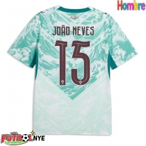 Camiseta Portugal Joao Neves #15 Visitante Equipación Mundial 2026 manga corta